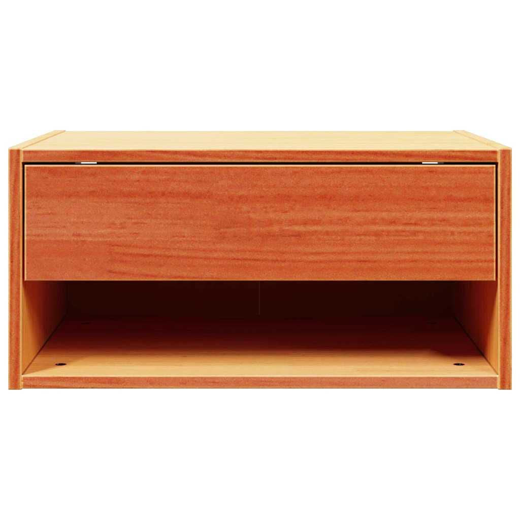 Nachttisch 2 Pcs Wachsbraun 50 X 32,5 X 24 Cm Massivholz Kiefer