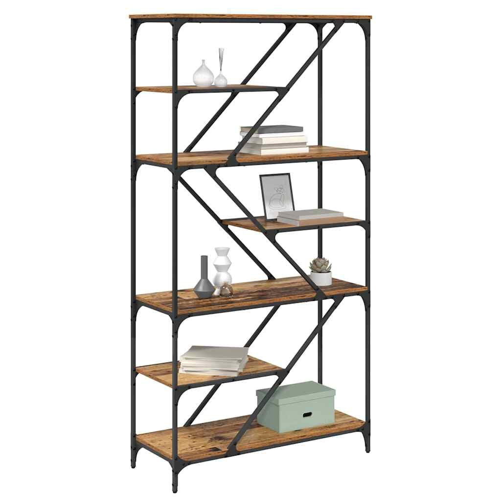 Bücherregal Altholz 91 X 36 X 176 Cm Holzwerkstoff