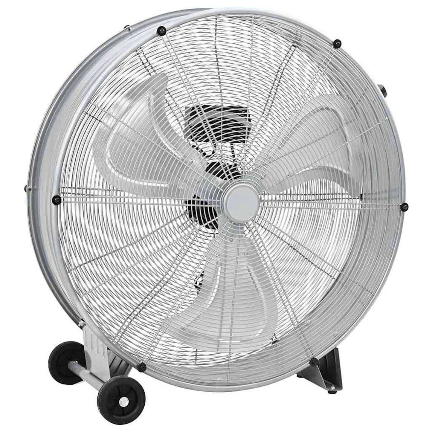 Trommelventilator Mit Rad Silber 79 X 37 X 82 Cm Aluminium