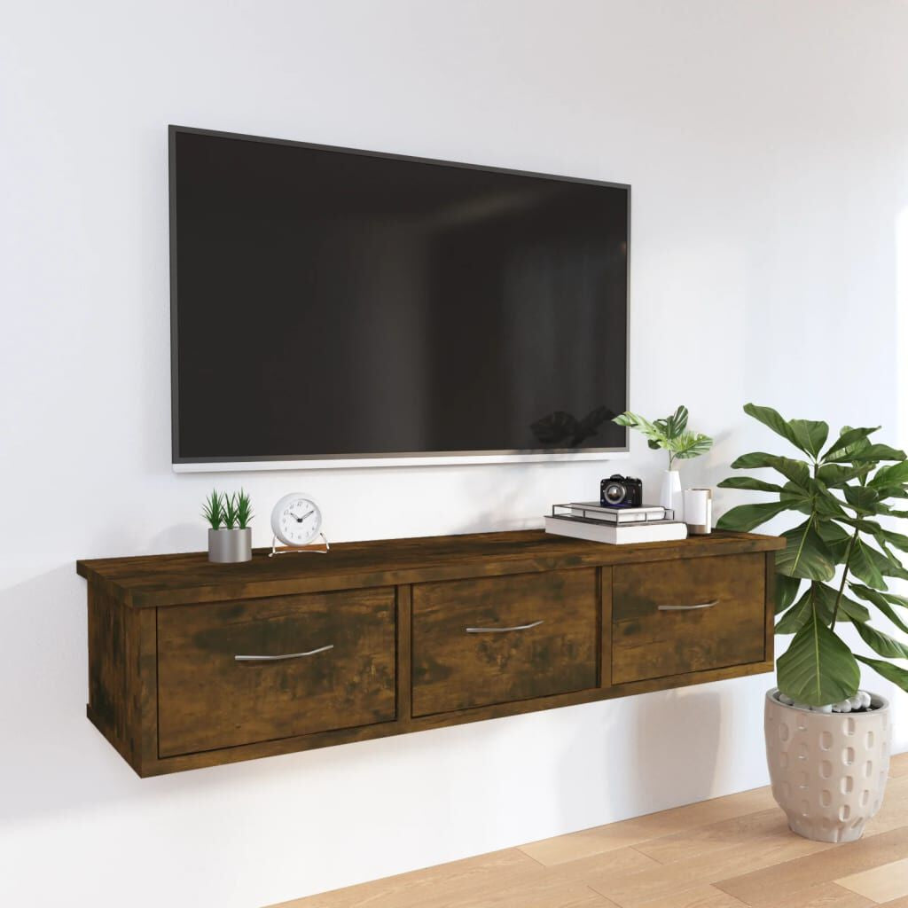 Wandschrank Räuchereiche 88X26X18,5 Cm Holzwerkstoff