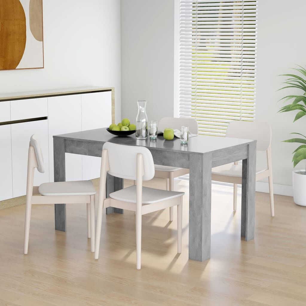Esstisch Betongrau 140X74,5X76 Cm Holzwerkstoff