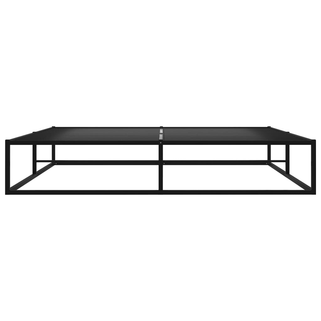 Bettgestell Schwarz Metall 140X200 Cm