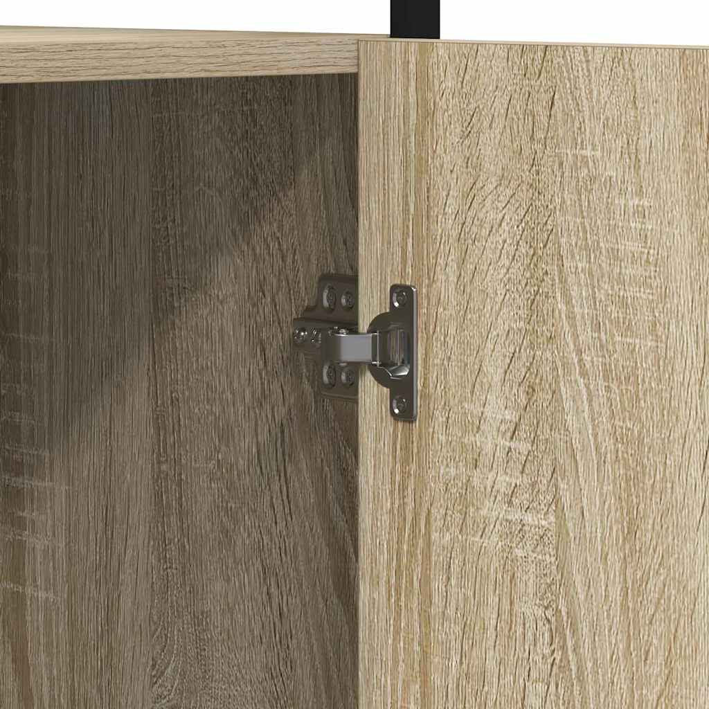 Badezimmerschrank Sonoma 33 X 33 X 185,5 Cm Holzwerkstoff