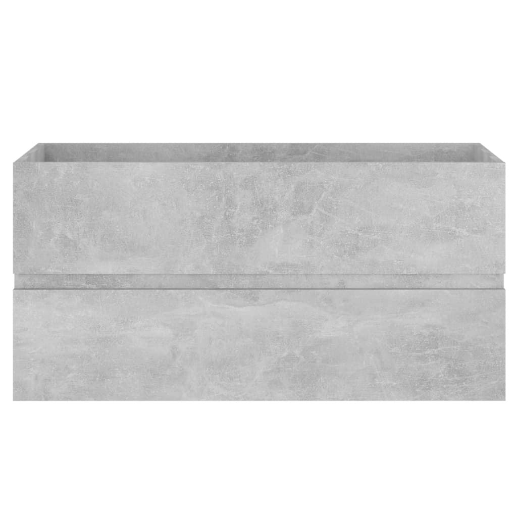Waschbeckenunterschrank Betongrau 90X38,5X45 Cm Holzwerkstoff