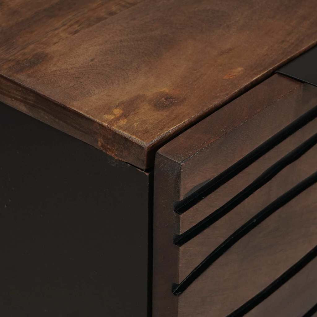 Sideboard Braun 60 X 33.5 X 75 Cm Massivholz Mango