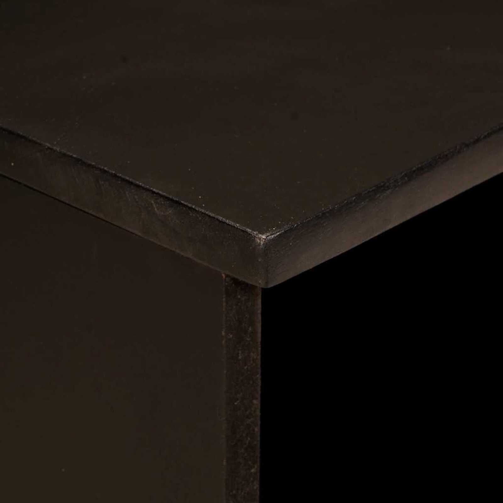 Tv-Schränk Schwarz Und Gold 100 X 33 X 46 Cm Holzwerkstoff