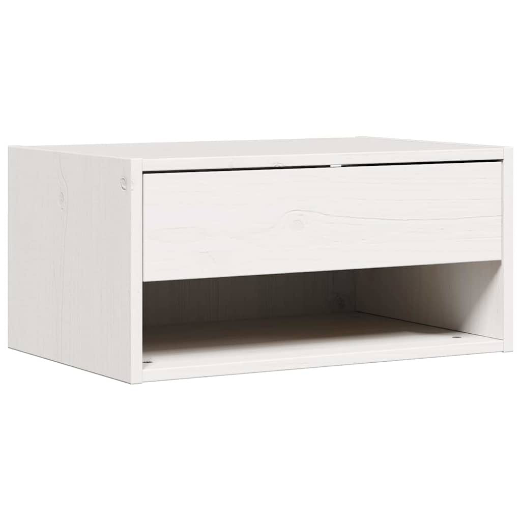 Nachttisch 2 Pcs Weiß 50 X 32,5 X 24 Cm Massivholz Kiefer