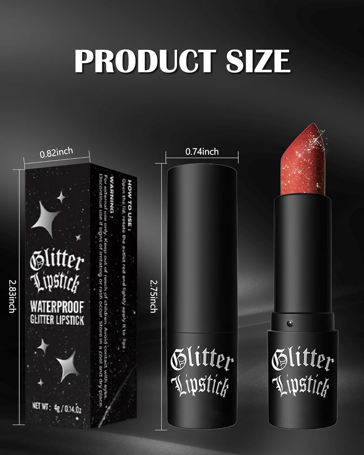 Glitzer-Lippenstift Rose, Diamond Metallic Funkelnder Matt Lippenstift, Wasserdichter Langanhaltender Glitter Lipgloss, Not-Stick Cup Shimmer Lip Tint Lipstick Make-Up, Geschenke Für Frauen-05 Pink