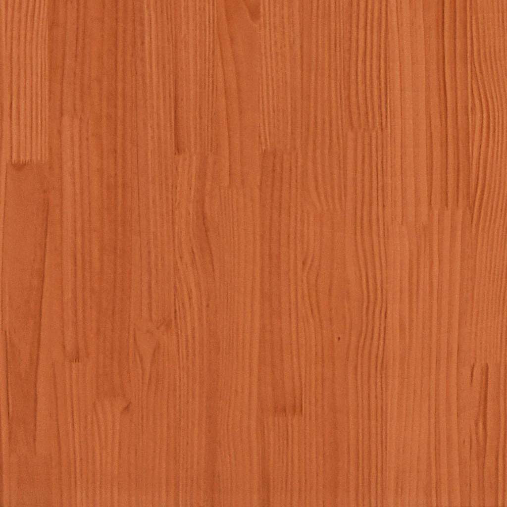 Nachttisch 2 Pcs Wachsbraun 50 X 32,5 X 24 Cm Massivholz Kiefer