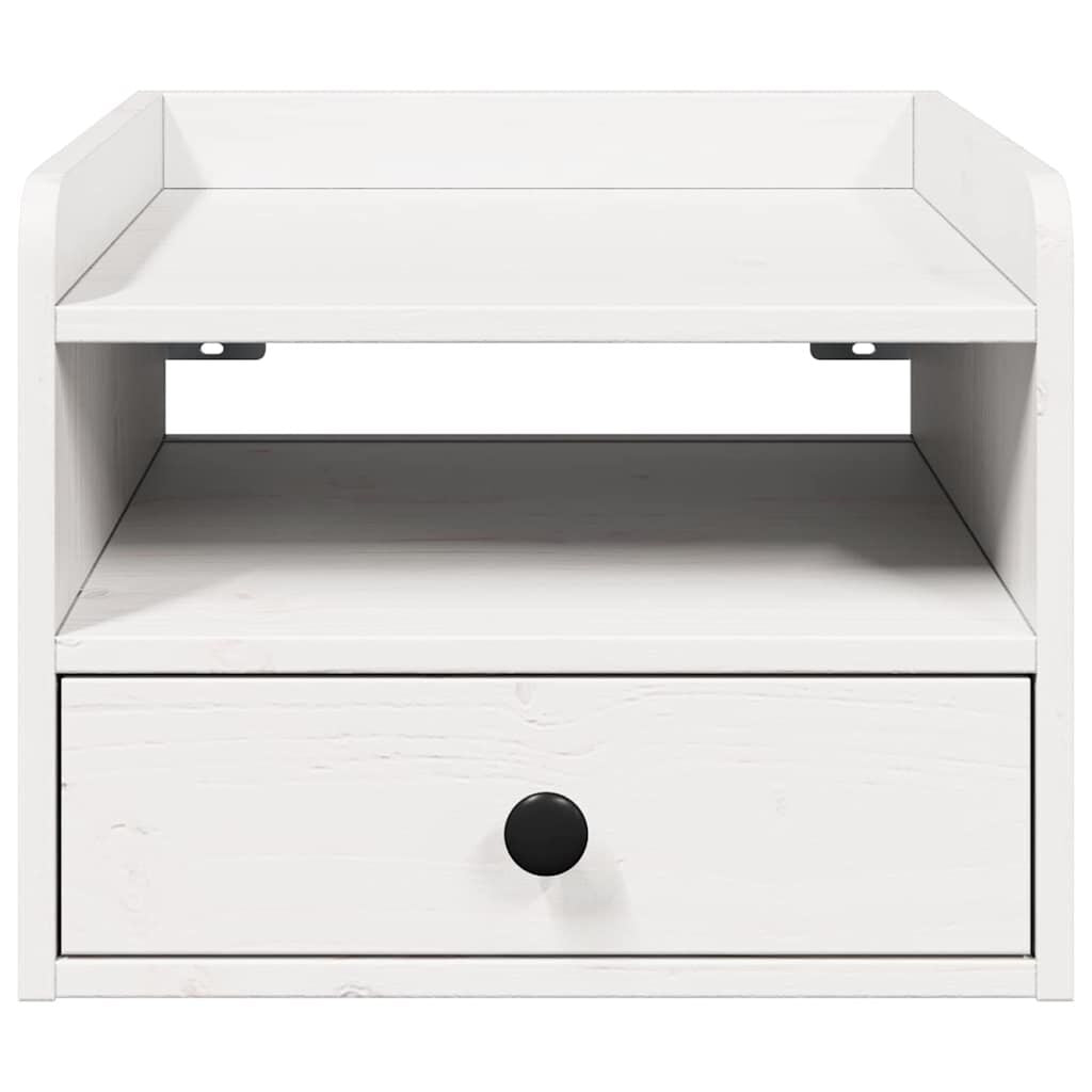 Nachttisch 2 Pcs Weiß 38 X 36 X 29,5 Cm Massivholz Kiefer