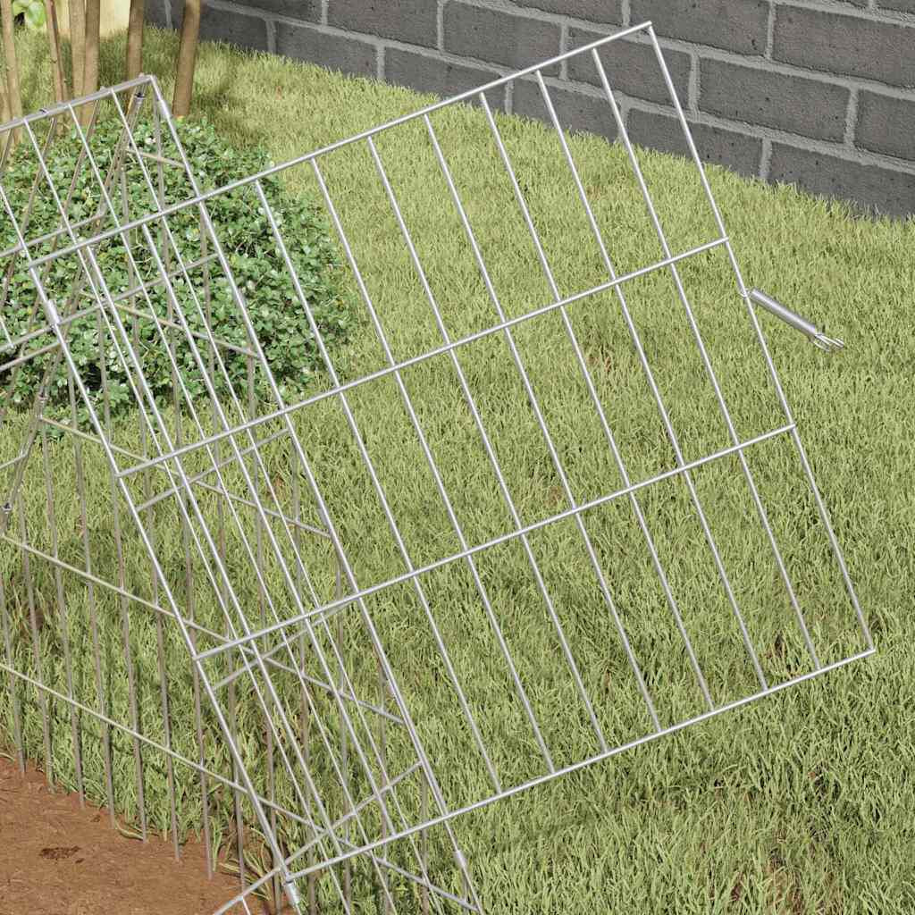 Hasenkäfig Silber 650 X 55 X 55 Cm Verzinkter Stahl