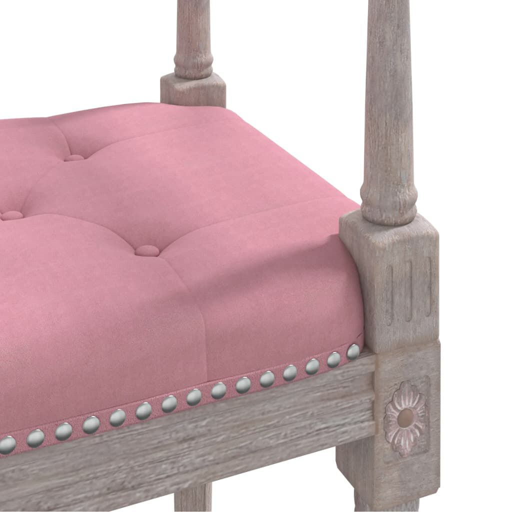 Sitzbank Rosa 110X40X70 Cm Samt