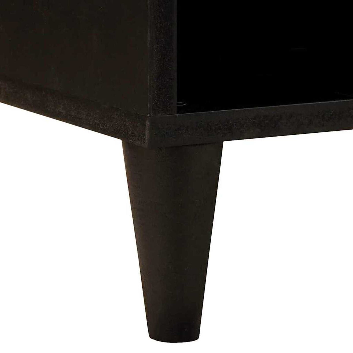 Tv-Schränk Schwarz Und Gold 100 X 33 X 46 Cm Holzwerkstoff