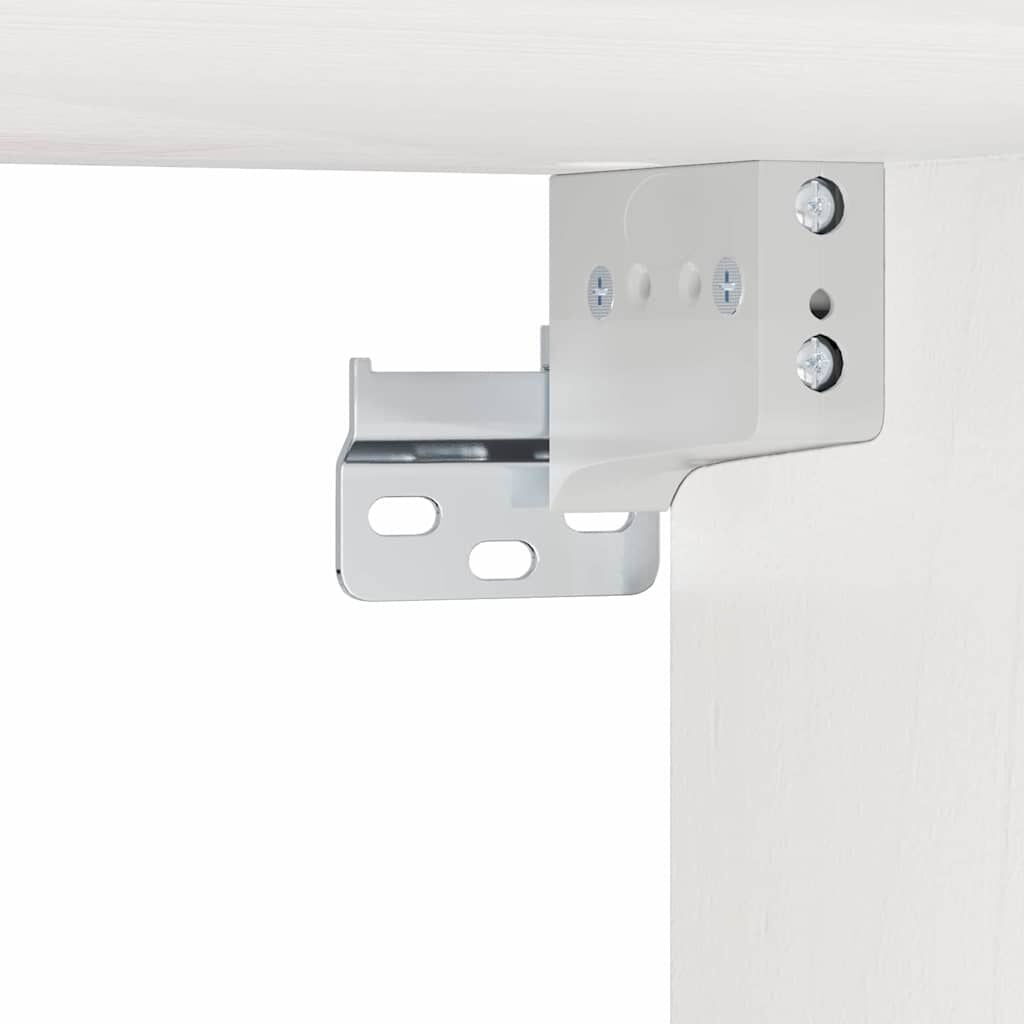 Nachttisch 2 Pcs Weiß 50 X 32,5 X 24 Cm Massivholz Kiefer