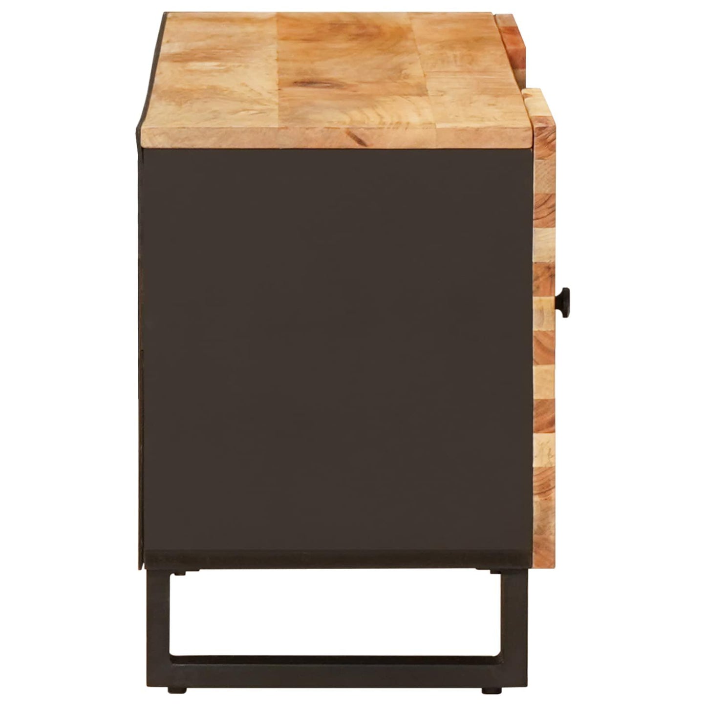 Tv-Schränk Mit Speicher Braun 105 X 33 X 46 Cm Massivholz Mango