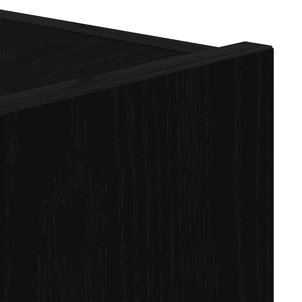 Tv-Wandschrank Schwarz Eichen-Optik 80 X 35 X 31 Cm