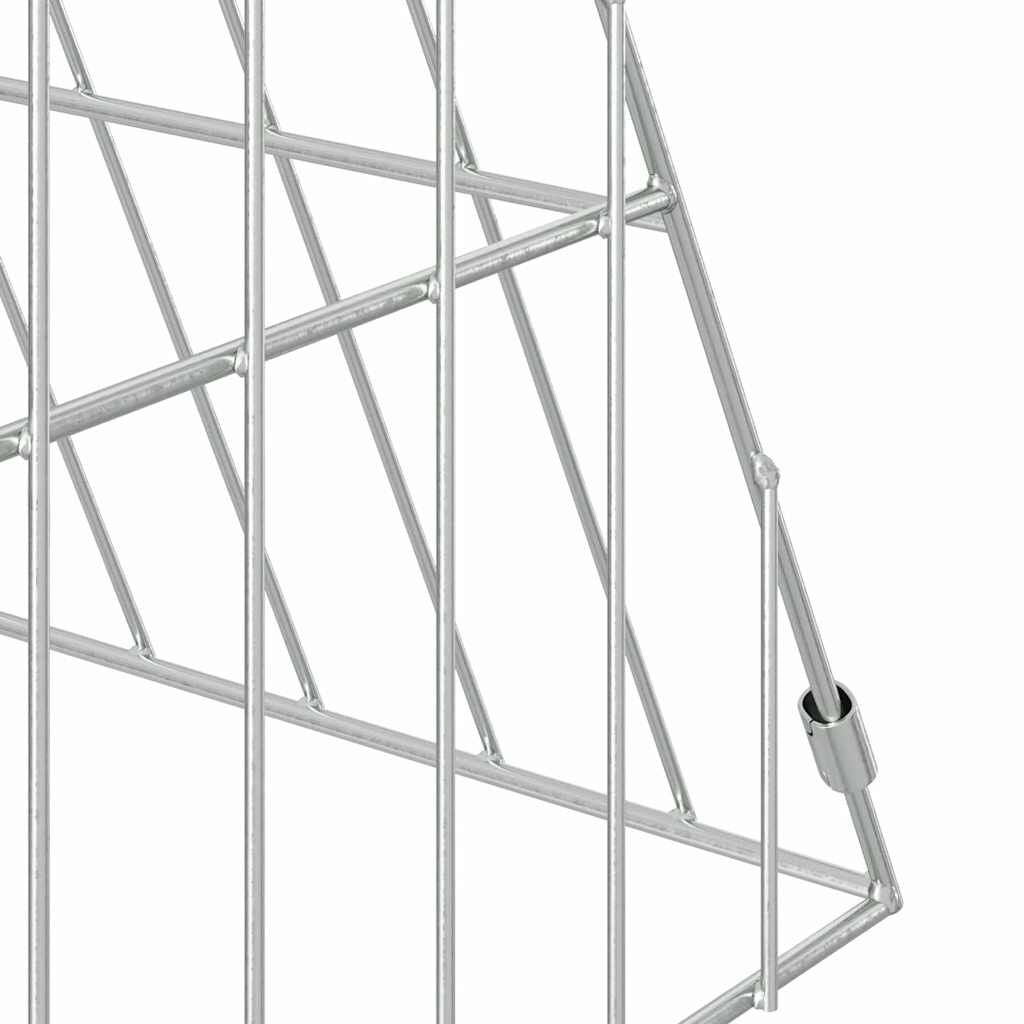 Hasenkäfig Silber 650 X 55 X 55 Cm Verzinkter Stahl