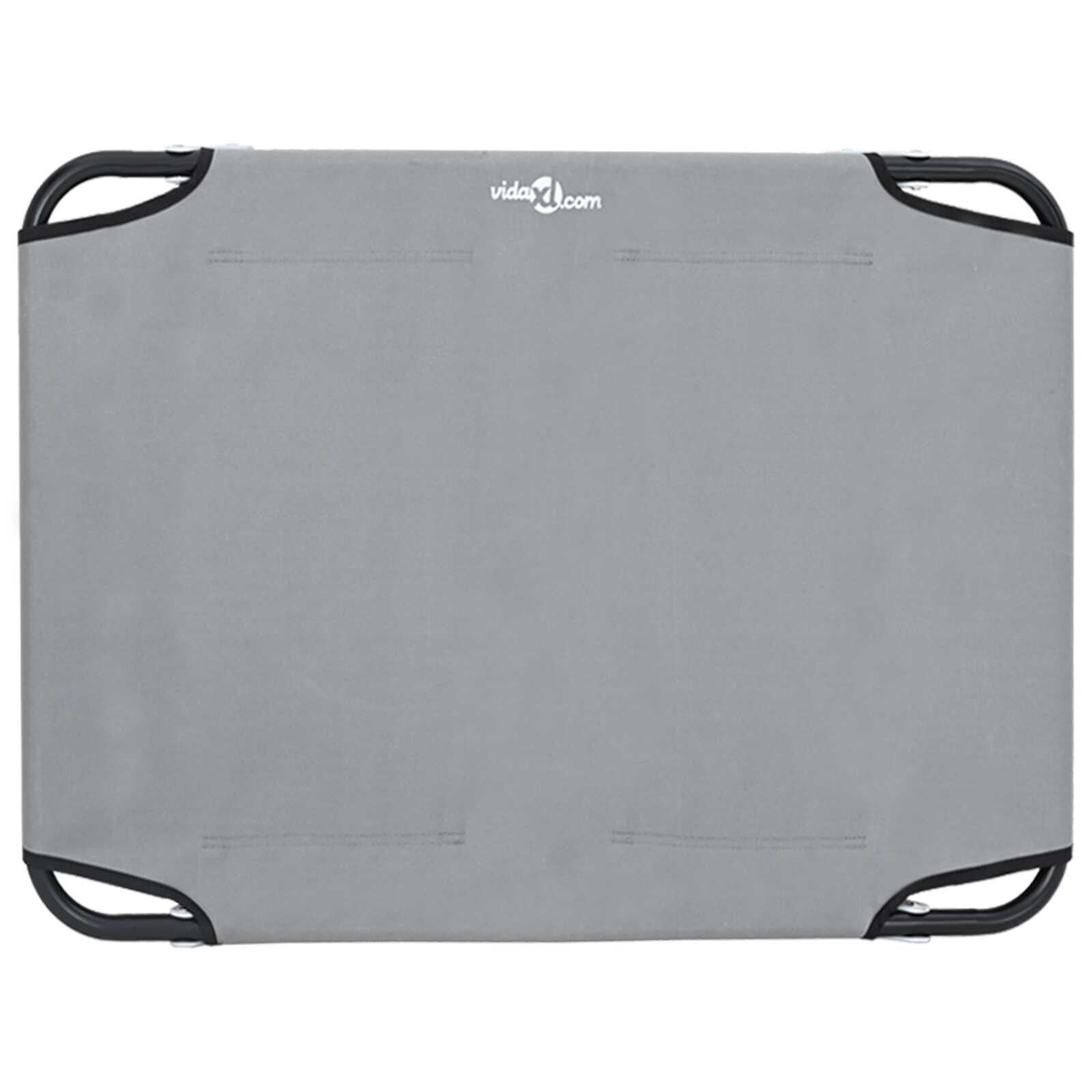 Hundebett Hellgrau 80 X 55 X 18 Cm Stahl