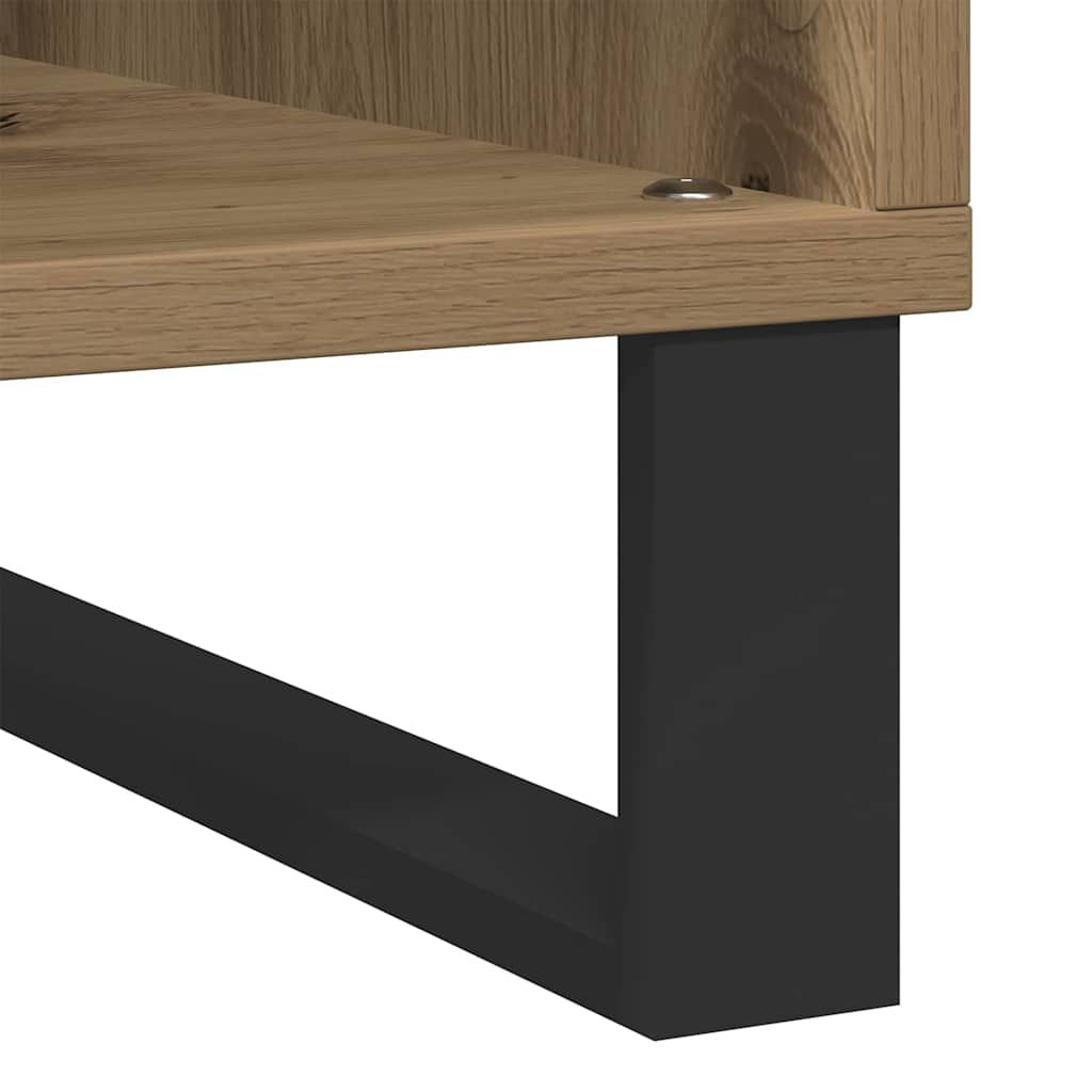 Schallplattenschrank Mit Regal Artisan-Eiche 100 X 38 X 48 Cm