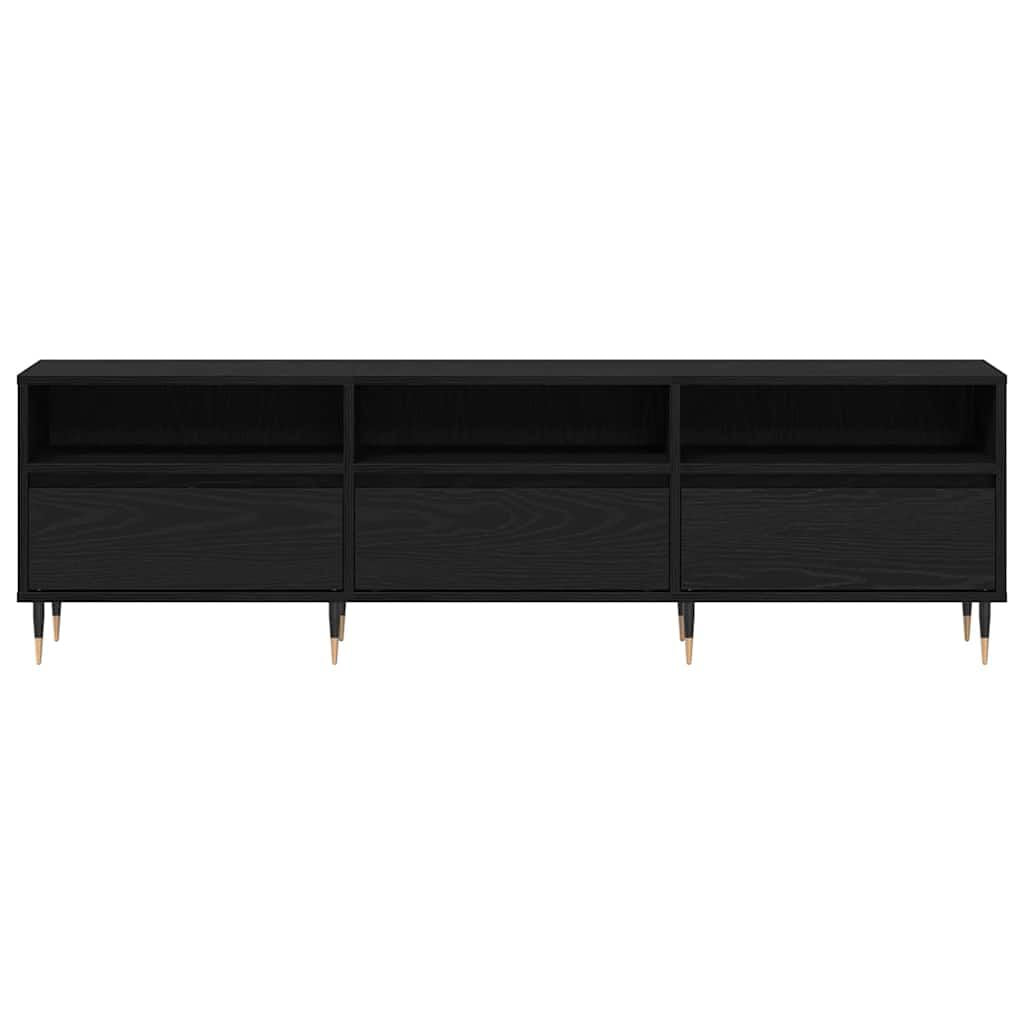 Tv-Schränk Schwarz Eichen-Optik 150 X 30 X 45 Cm Holzwerkstoff