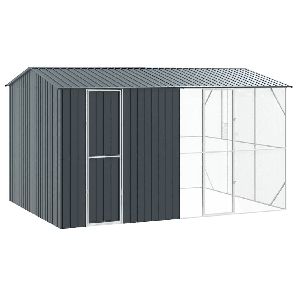 Vogelkäfig Anthrazit 430 X 310 X 247 Cm Verzinkter Stahl