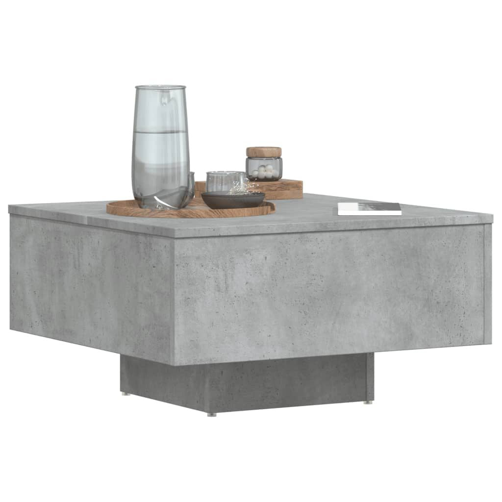 Couchtisch Betongrau 60X60X31,5 Cm Holzwerkstoff