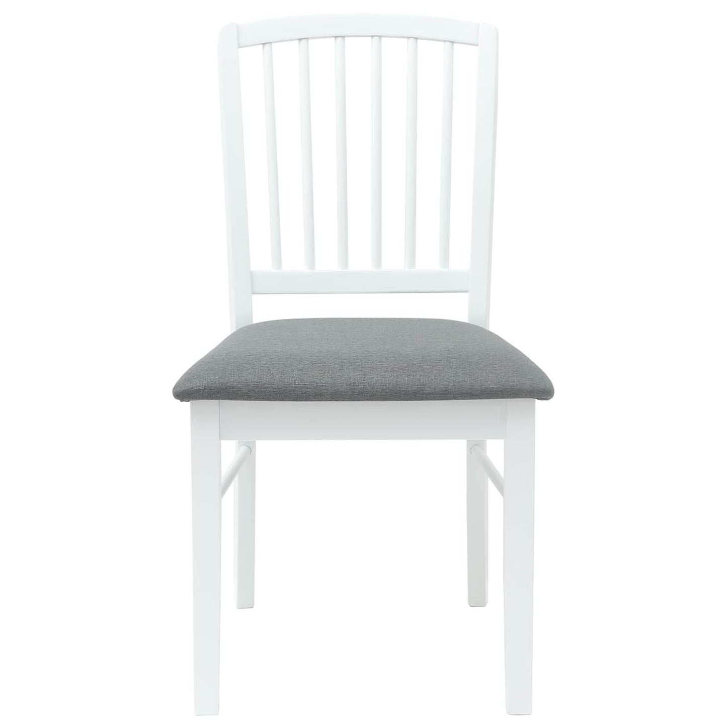 Esszimmerstühle 2 Pcs Weiß 50 X 52,5 X 91 Cm Massives Gummiholz