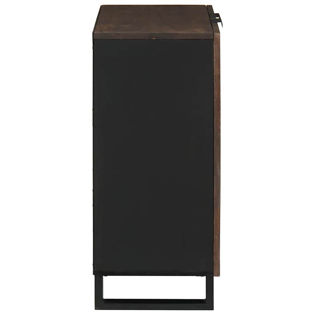 Sideboard Walnuss 60 X 33,5 X 75 Cm Massivholz Mango