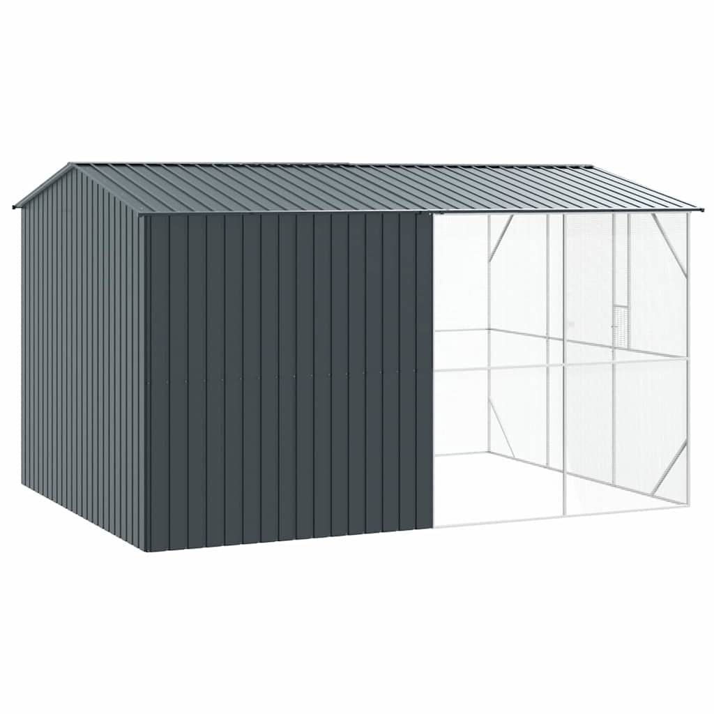 Vogelkäfig Anthrazit 430 X 310 X 247 Cm Verzinkter Stahl