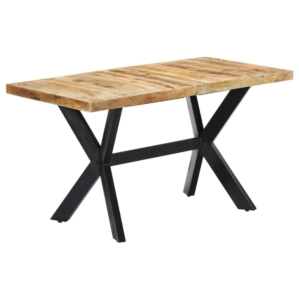 Esstisch 140X70X75 Cm Raues Mangoholz