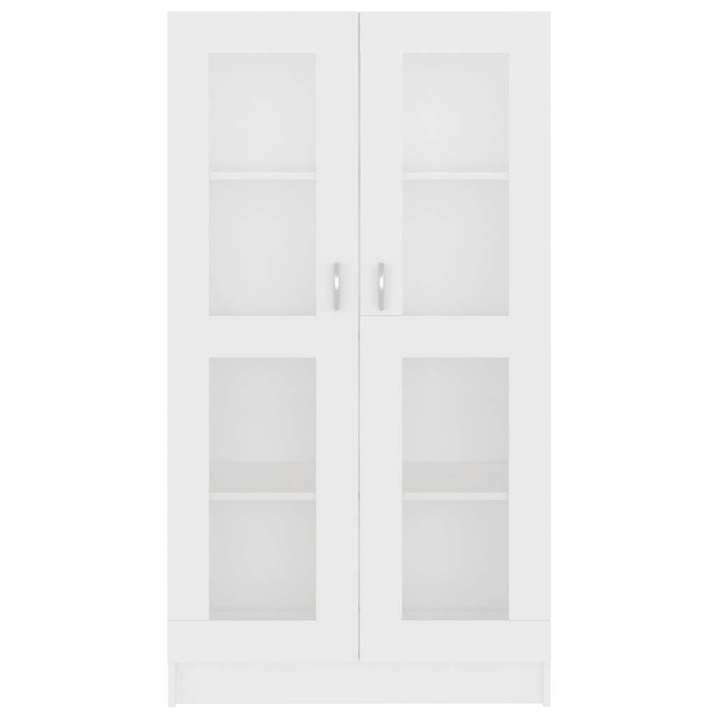 Vitrinenschrank Weiß 82,5X30,5X150 Cm Holzwerkstoff